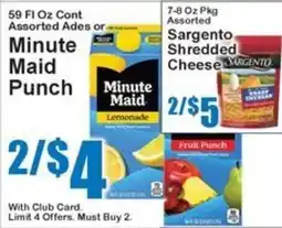 Super Fresh Minute Maid Punch offer