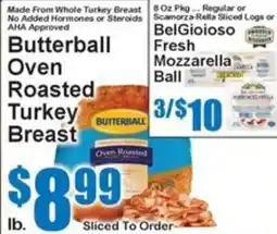 Super Fresh Butterball oven roasted turkey breast offer
