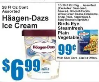 Super Fresh Häagen-Dazs ice cream offer