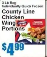 Super Fresh County Line chicken wing portions offer