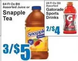 Super Fresh Snapple Tea offer