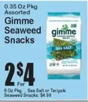 Super Fresh Gimme Seaweed Snacks offer