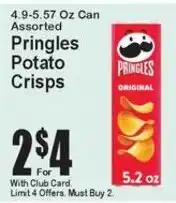 Super Fresh Pringles potato crisps offer