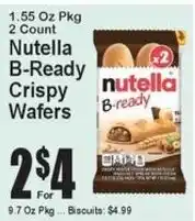 Super Fresh Nutella B-Ready Crispy Wafers offer