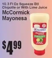 Super Fresh McCormick Mayonnaise offer