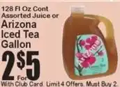 Super Fresh Arizona Iced Tea offer