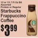 Super Fresh Starbucks Frappuccino Coffee offer