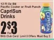 Super Fresh CapriSun Drinks offer