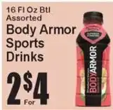 Super Fresh Body Armor Sports Drinks offer
