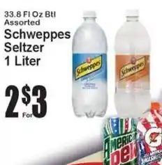 Super Fresh Schweppes Seltzer offer