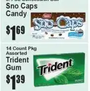 Super Fresh Sno Caps Candy offer
