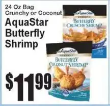 Super Fresh AquaStar butterfly shrimp offer