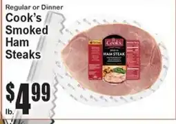 Super Fresh Cook's Smoked Ham Steaks offer