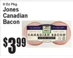 Super Fresh Jones Canadian Bacon offer