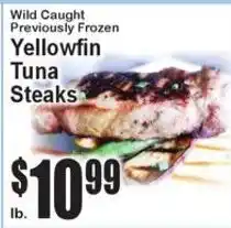 Super Fresh Yellowfin Tuna Steaks offer