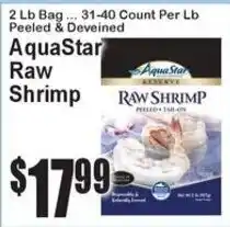 Super Fresh AquaStar raw shrimp offer