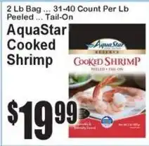 Super Fresh AquaStar cooked shrimp offer