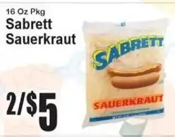 Super Fresh Sabrett sauerkraut offer