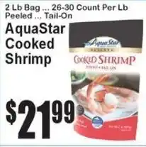 Super Fresh AquaStar cooked shrimp offer