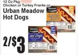 Super Fresh Urban Meadow Hot Dogs offer