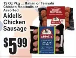 Super Fresh Aidells Chicken Sausage offer