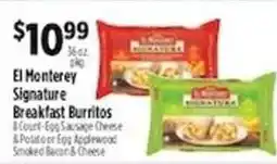 Pioneer Supermarkets El Monterey Signature Breakfast Burritos offer