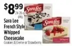 Pioneer Supermarkets Sara Lee French Style Whipped Cheesecake offer