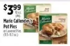 Pioneer Supermarkets Marie Callender's Pot Pies offer