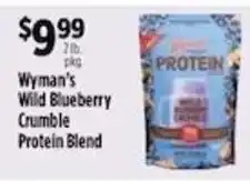 Pioneer Supermarkets Wyman's Wild Blueberry Crumble Protein Blend offer