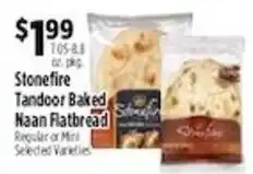 Pioneer Supermarkets Stonefire Tandoor Baked Naan Flatbread offer