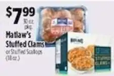 Pioneer Supermarkets Matlaw's Stuffed Clams or Stuffed Scallops offer
