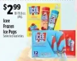 Pioneer Supermarkets Icee frozen ice pops offer