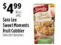 Pioneer Supermarkets Sara Lee sweet moments fruit cobbler offer