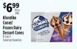 Pioneer Supermarkets Klondike Cones Frozen Dairy Dessert Cones offer