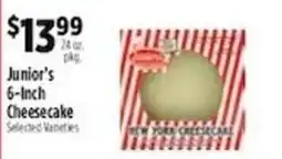 Pioneer Supermarkets Junior's cheesecake offer