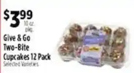 Pioneer Supermarkets Give & Go Two-Bite Cupcakes offer