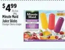 Pioneer Supermarkets Minute Maid Juice Sticks offer