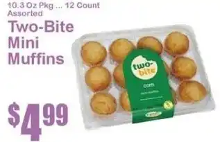 Super Fresh Two-Bite Mini Muffins offer
