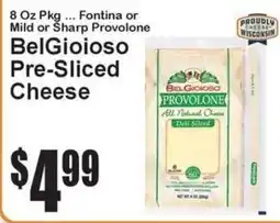 Super Fresh BelGioioso provolone pre-sliced cheese offer