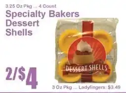 Super Fresh Specialty Bakers Dessert Shells offer