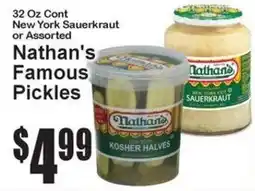 Super Fresh Nathan's Famous Pickles offer