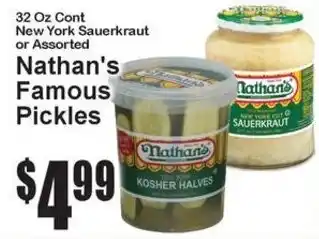Super Fresh Nathan's Famous Pickles offer