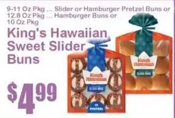 Super Fresh King's Hawaiian Sweet Slider Buns offer