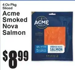 Super Fresh Acme Smoked Nova Salmon offer