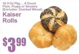 Super Fresh Kaiser Rolls offer