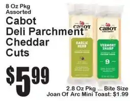 Super Fresh Cabot Deli Parchment Cheddar Cuts offer