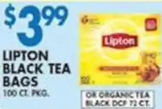 Associated Lipton black dcf tea offer