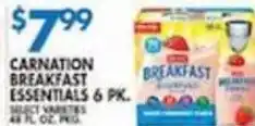 Associated Carnation breakfast essentials offer