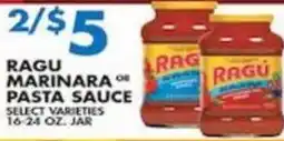 Associated Ragu marinara or pasta sauce offer