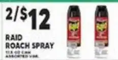 Associated Raid roach spray offer